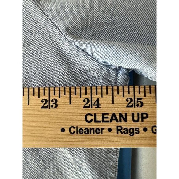 IZOD Mens Size XL Slim Dress Shirt Cotton Woven Button Up Long Sleeve - Picture 8 of 10